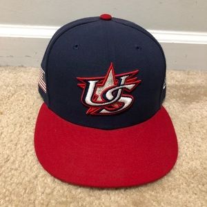 USA world baseball classic fitted hat